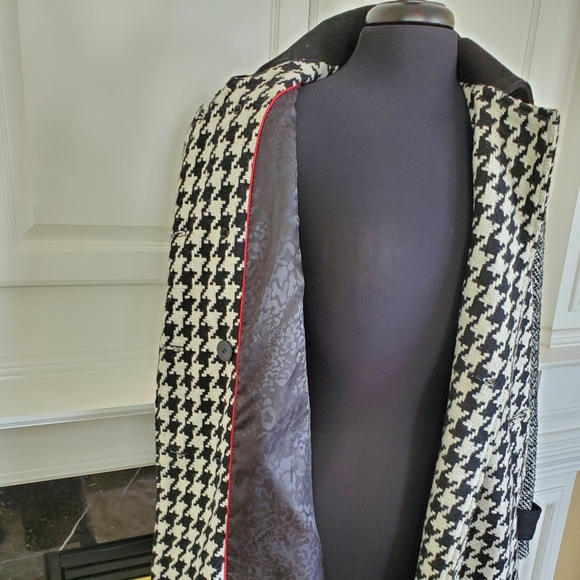 EXPRESS Multi Pattern Houndstooth Coat - Picture 7 of 8